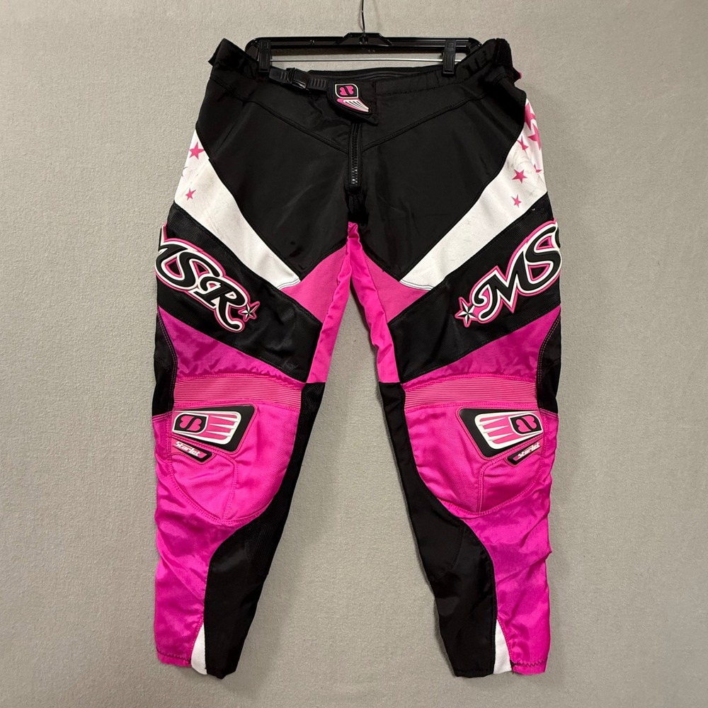 Retro MSR Starlet Pink Motocross Off Road Dirt Bike Riding Pants Girls 13/14